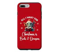 Cute Dragon Book for All I Want Christmas is Books & Dragons Coque pour iPhone 7 Plus/8 Plus