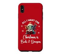 Cute Dragon Book for All I Want Christmas is Books & Dragons Coque pour iPhone XS Max