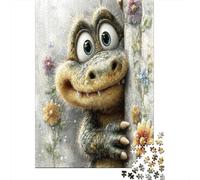 Cute Dragon Peek 1000Pc Puzzle for Adults & Kids Kitten on Orange Cat Back Fun Present & Activity for Home Age 12 Years Up 38x26cm 1000pcs