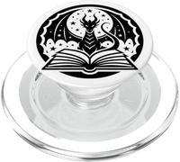 Cute Dragon Wings Book Lover Librarian Fantasy Bookish PopSockets PopGrip pour MagSafe