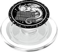 Cute Dragon Wings Book Lover Librarian Fantasy Bookish PopSockets PopGrip pour MagSafe