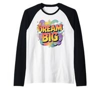Cute Dream is Big T-Shirt Graphique rétro coloré Vintage Manche Raglan