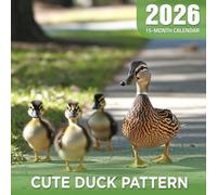 Cute Duck Pattern 2026 Calendar: charming duck prints and playful styles