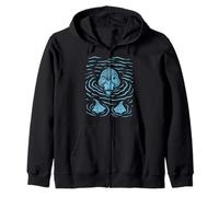 Cute Duck Water Ripples Pond Bird Artwork Sweat à Capuche