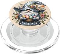 Cute Easter Accessories for Girls Womens Floral Easter GNOME PopSockets PopGrip pour MagSafe