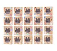 Cute Easter Boxes - Bunny Window Case for Kids | Paper with 24-Piece Set, Holiday Festival Packaging, Birthday Wedding Party Favor, Transparent Head Design, Gift Storage Organizer