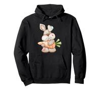 Cute Easter Bunny with Carrot for Women Who Loves Rabbits Sweat à Capuche