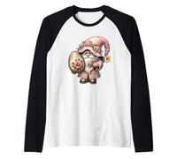 Cute Easter GNOME Decor for Women Floral Easter Egg Hunting Manche Raglan