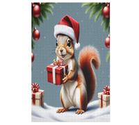 Cute Écureuil Puzzles Adulte 1000 Pieces Cadeau Famille Puzzle Classique 3D EnfantsJouet en Bois Cadeau Unique 78×53cm