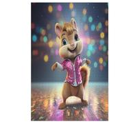 Cute Écureuil Puzzles Adulte 1000 Pieces Cadeau Famille Puzzle Classique 3D EnfFourmisJouet en Bois Cadeau Unique 78×53cm