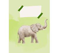 Cute Elephant Drawing Book for Kids: Blank Sketchbook with Title & Date Pages