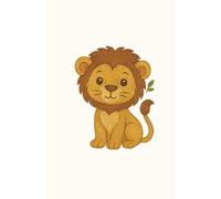Cute Embroidered Lion: Adorable embroidered-style lion design to inspire daily planning and creativity.