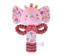 Cute en forme d'animal de - Shaker à anneau souple de 15 cm en forme d'éléphant lapin, design embrassable | sensoriel pour de 0 à