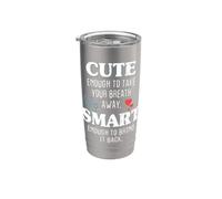 Cute Enough To Take Your Breath Away Infirmière Médecin Gobelet isotherme en acier inoxydable double paroi