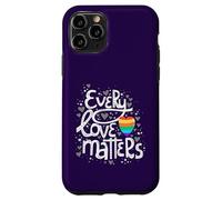 Cute Every Love Matters LGBT Valentine Adulte Gay Lesbienne Coque pour iPhone 11 Pro