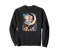 Cute Fairy Tales Magic Moon Animals Mythical Girl Sweatshirt