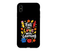 Cute Fall in Love with Learning Autumn Teacher for Men Women Coque pour iPhone XS Max