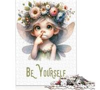 Cute Fantasy Be Yourself Puzzles 1000 Pieces Cadeau Unique Jeu Éducatif Défi Jouet À De Qualité Supérieure Peinture Art pour Adultes Et Enfants À Partir De 12 Ans 1000pcs (75x50cm)