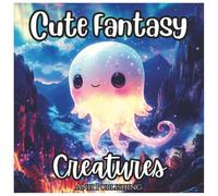 Cute Fantasy Creatures Coloring Book For Kids: A Coloring Adventure with Dragons, Unicorns, Fairies & More