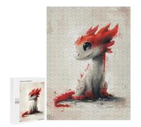 Cute Fantasy Dragon Art Print-1 Puzzle 1000 Pièces Educa Jouet en Bois Cadeau Unique Décoration Intérieure Jeu Éducatif Challenge Toy Adultes Et Enfants À Partir De 14 Ans 500 PCS