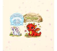 Cute Fantasy Friends: A Magical Coloring Adventure for Kids