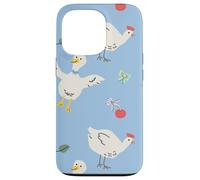 Cute Farmhouse Chicken Pattern with Country Cottage Style Coque pour iPhone 13 Pro