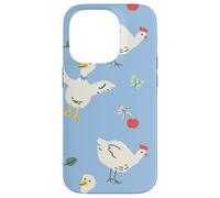Cute Farmhouse Chicken Pattern with Country Cottage Style Coque pour iPhone 14 Pro