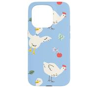 Cute Farmhouse Chicken Pattern with Country Cottage Style Coque pour iPhone 15 Pro