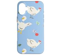 Cute Farmhouse Chicken Pattern with Country Cottage Style Coque pour iPhone 16 Plus