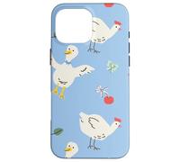 Cute Farmhouse Chicken Pattern with Country Cottage Style Coque pour iPhone 16 Pro Max