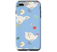 Cute Farmhouse Chicken Pattern with Country Cottage Style Coque pour iPhone 7 Plus/8 Plus