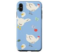 Cute Farmhouse Chicken Pattern with Country Cottage Style Coque pour iPhone XS Max