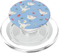 Cute Farmhouse Chicken Pattern with Country Cottage Style PopSockets PopGrip pour MagSafe