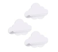 Cute Floating Wall Shelf | 3 pièces Cloud-Shaped Floating Storage Shelves, Perfect Aesthetic Room Decor For Kids' Room, Nursery, Kitchen, Workplace, Dorm, Books, Plants, Dolls, Perfume, Or Vanity