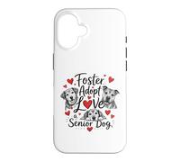 Cute Foster Adopt Love Senior Dog Rescue Coque pour iPhone 16