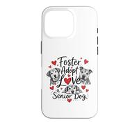 Cute Foster Adopt Love Senior Dog Rescue Coque pour iPhone 16 Pro