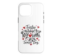 Cute Foster Adopt Love Senior Dog Rescue Coque pour iPhone 16 Pro Max