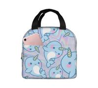 Cute Fox Bear Bird Tree Print Lunch Box Insulated Adults Lunch Bag Lunch Tote for Work/Office/Picnic/Beach/Travel-QFEV30
