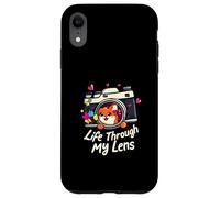 Cute Fox Camera Lens Photography - Life Through My Lens Coque pour iPhone XR