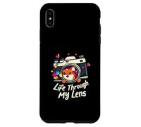 Cute Fox Camera Lens Photography - Life Through My Lens Coque pour iPhone XS Max