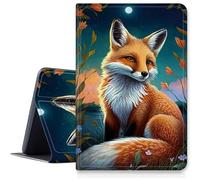 Cute Fox Coque pour Samsung Galaxy Tab A7 10.4 Pouces 2020 (SM-T500/T505/T507), Housse en Cuir PU avec Multi-angles de Vue Support Pliable pour Galaxy Tab A7 2020
