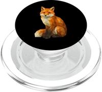 Cute Fox Low Poly Géométrique Animal Wildlife Polygone Polygone PopSockets PopGrip pour MagSafe