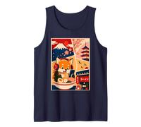 Cute Fox Mangeant Ramen Japonais Food Anime Art Débardeur