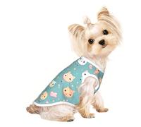 Cute Fox Pet T-shirt respirant sans manches L pour petits chiens et chats, doux, confortable, élégant