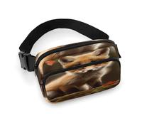 Cute Fox Sac banane léger avec sangle réglable pour course à pied voyage