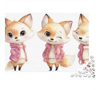 Cute Fox Stickers for Kids Puzzles 1000 Pièces Cadeau Unique Jeu Éducatif Défi Jouet À De Qualité Supérieure Peinture Art pour Adultes Et Enfants 70x50cm/1000pcs