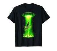 Cute Fox Vélo Animal Space Art T-Shirt