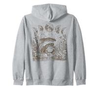 Cute Frog Mushroom Moon Witchy Fairy Grunge Vintage Graphic Sweat à Capuche