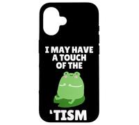 Cute Frog Toad Touch of The Tism Autism Awareness Coque pour iPhone 16