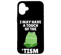 Cute Frog Toad Touch of The Tism Autism Awareness Coque pour iPhone 16 Plus
